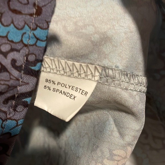 Women’s Blue Pattern Blouse - size S - Picture 3 of 4